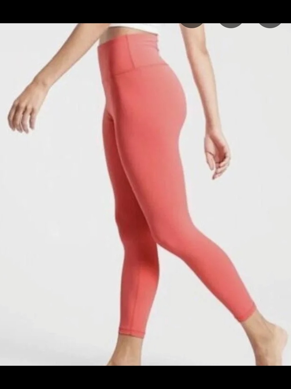 NWT ATHLETA Transcend 7/8 Tight Leggings High Waist Coral Pink Size 3XL - Picture 2 of 5